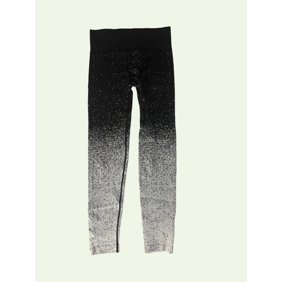 Women's Zella Black White Ombre Leggings S - Picture 1 of 2